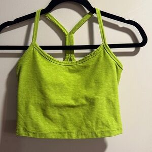 BEYON YOGA SPACEDYE SLIM RACERBACK CROPPED TANK